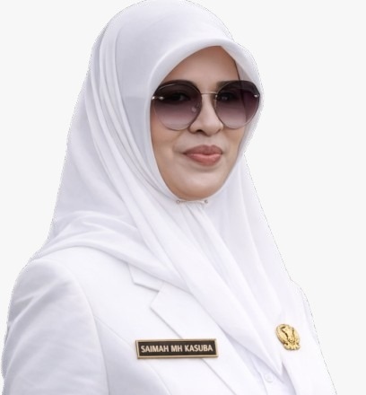 Kepala Cabang Dinas Pendidikan dan Kebudayaan Provinsi Maluku Utara Wilayah Halmahera Selatan : Saimah MH. Kasuba, S.Ag., M.Pd