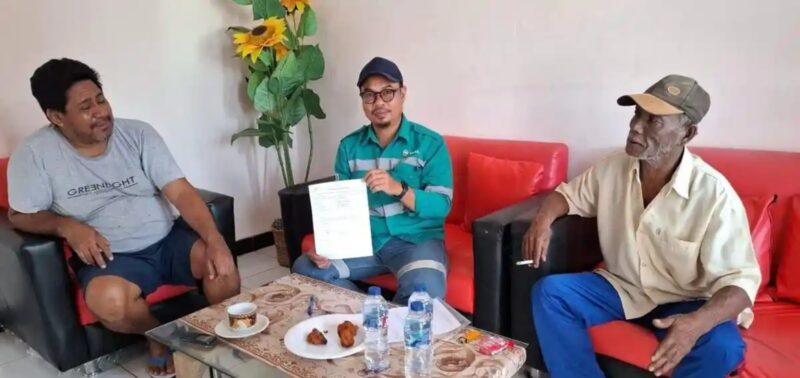 Proses transaksi lahan Alimusu pada Desember 2024 (Dok: Istimewa) 

