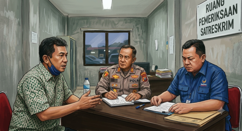 Foto Ilustrasi: Ketua Bapilu NasDem Melaporkan Orang Kepercayaan PKS di Polres Halsel 