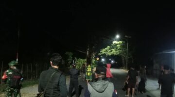 Kericuhan Pecah Di Perbatasan Domato-Sidangoli Dehe, Aparat TNI-Polri Lakukan Patroli Hingga Pagi Hari